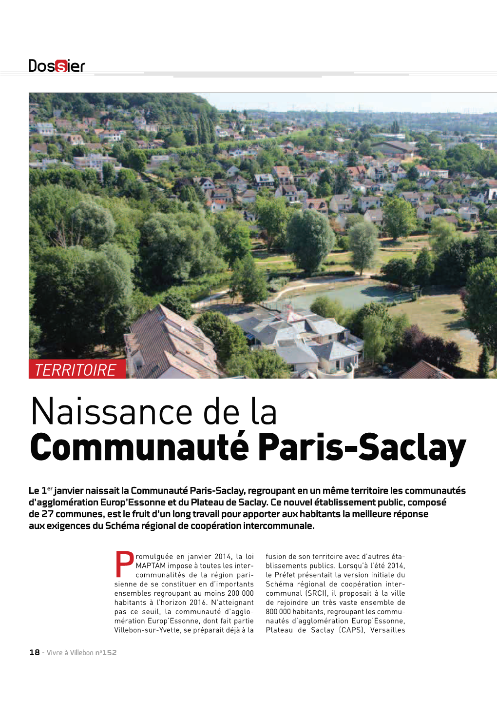 Naissance De La Communauté Paris-Saclay