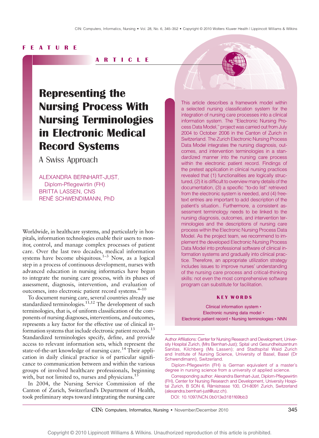 Representing the Nursing Process with Nursing Terminologies In