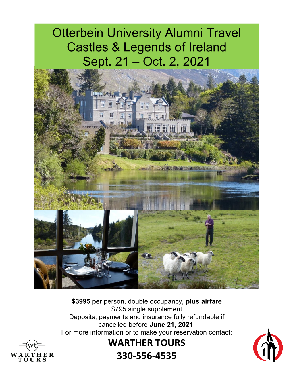 Otterbein University Alumni Travel Castles & Legends of Ireland Sept