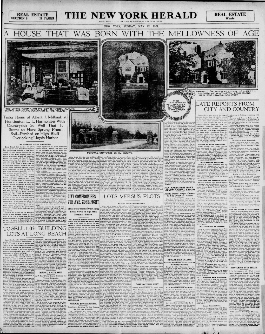 The New York Herald [Copyright, 1921, by Thb Sun-Herald Corporation.] New York, Sunday, May 22, 1921
