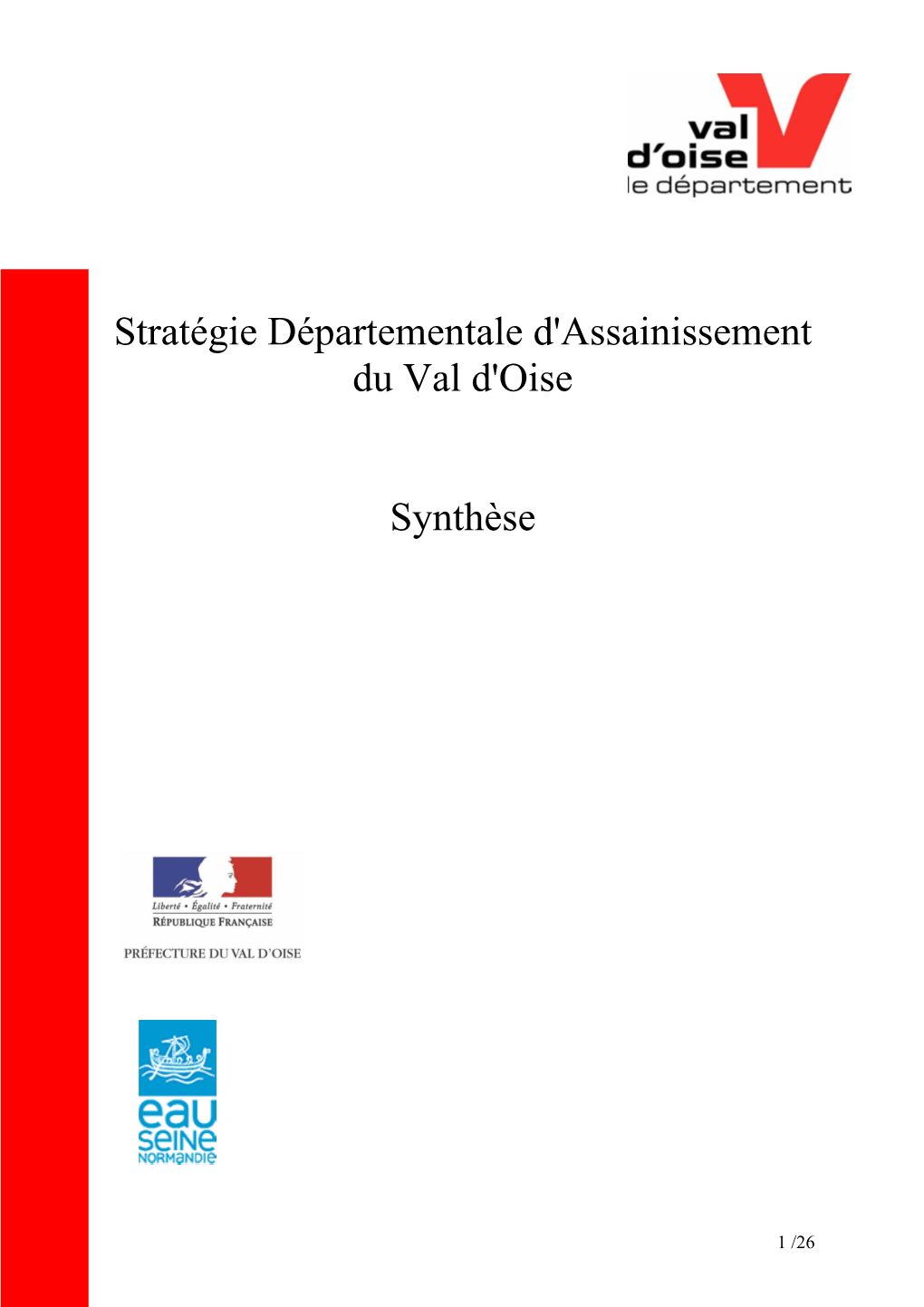 Stratégie D'assainissement Synthèse