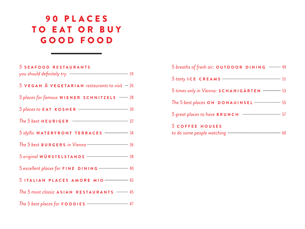 90 Places to Eat Or Buy Good Food