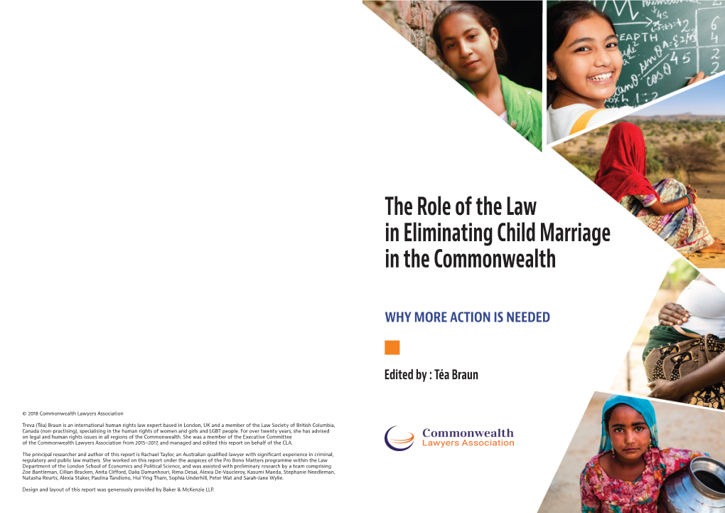 The Role of the Law in Eliminating Child Marriage in the Commonwealth