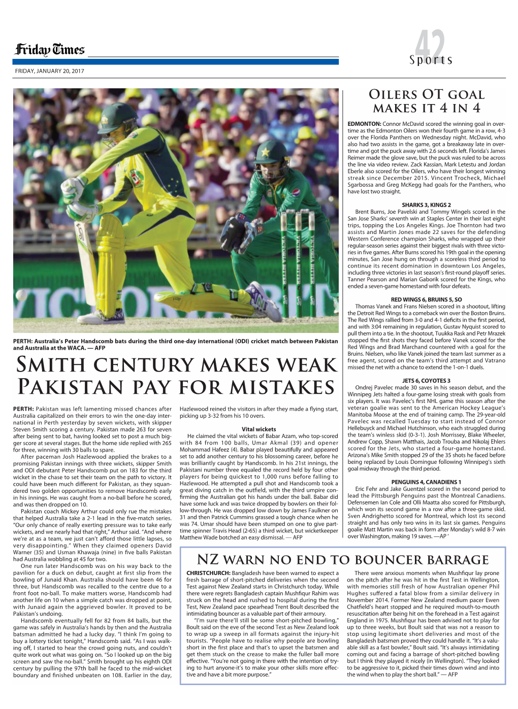 Smith Century Makes Weak Pakistan Pay for Mistakes