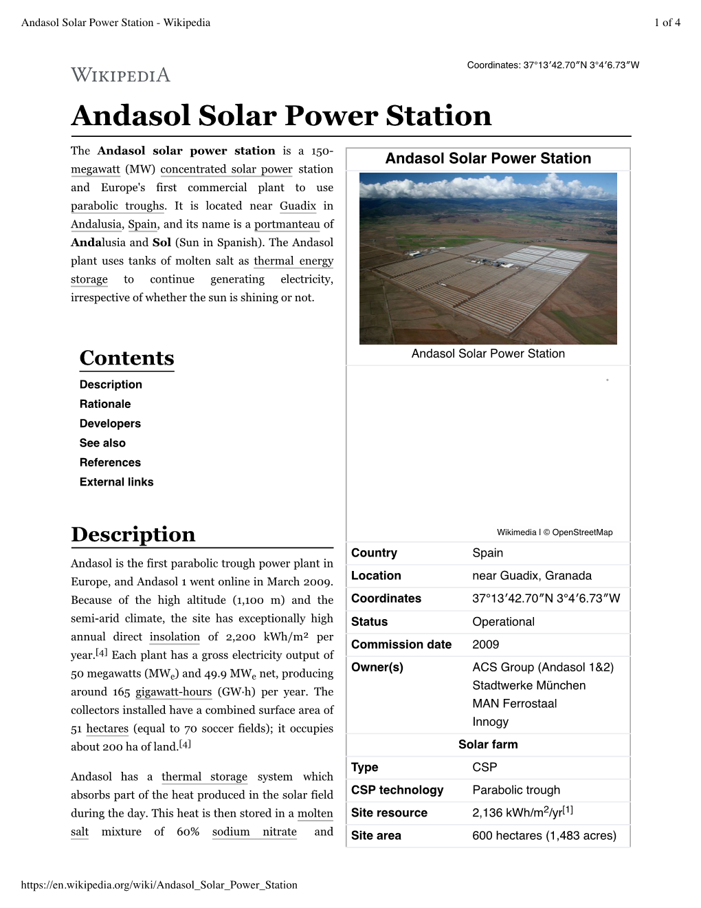 Andasol Solar Power Station - Wikipedia 1 of 4