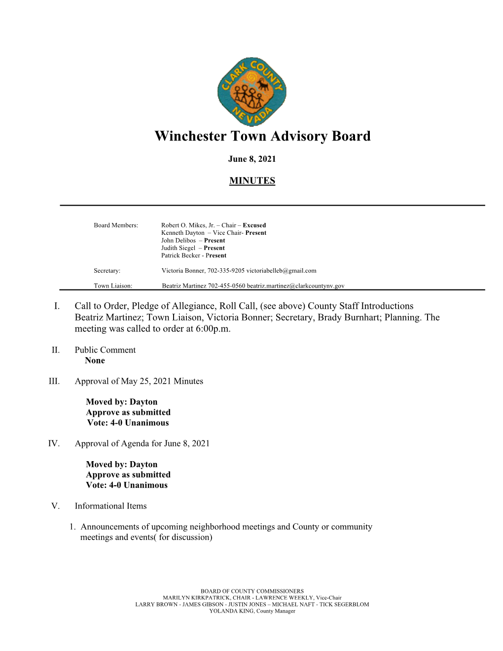 Winchester Town Advisory Board