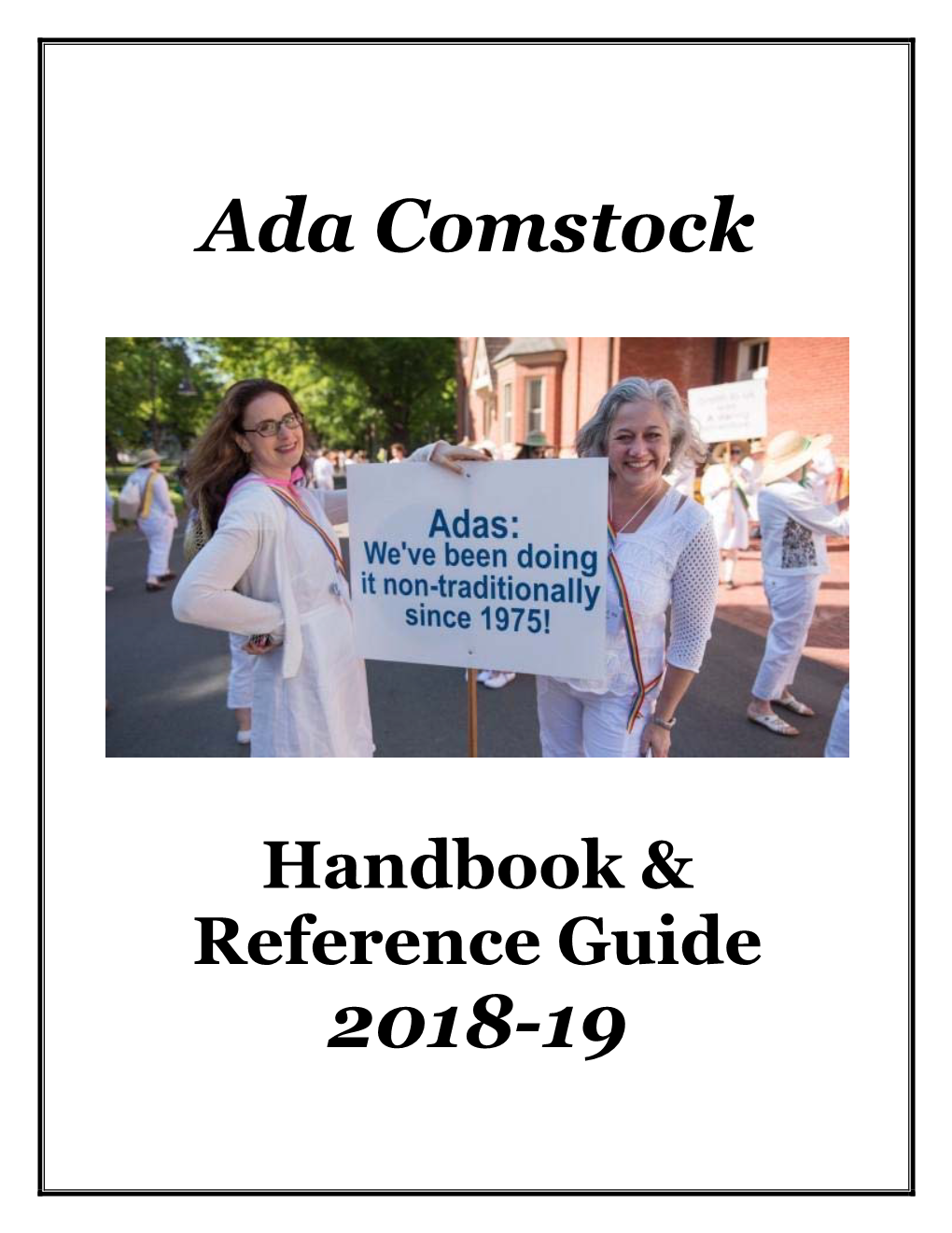 Ada Comstock 2018-19