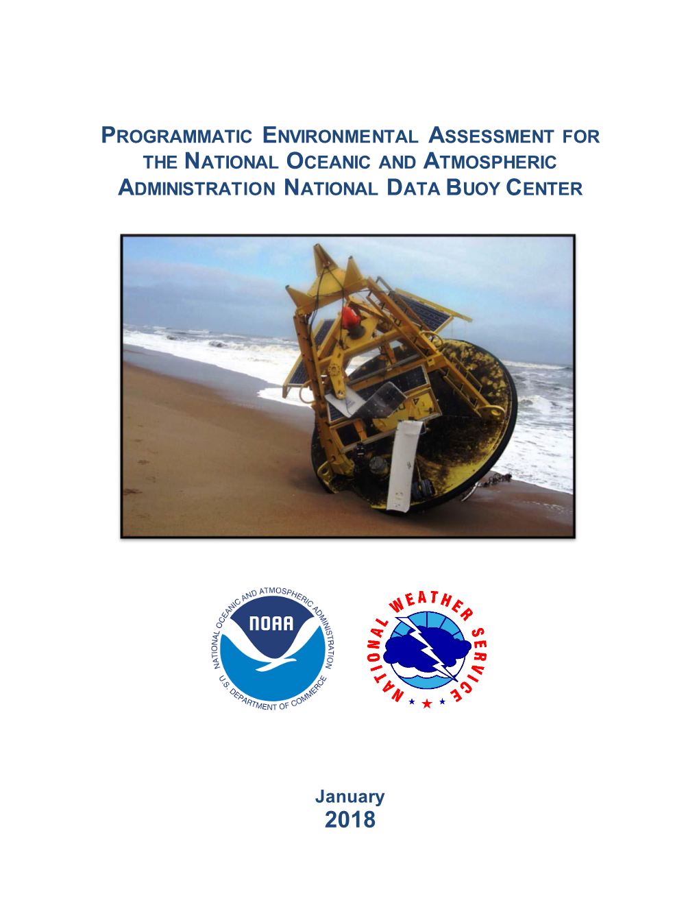 Programmatic Environmental Assessment for the National Oceanic and Atmospheric Administration National Data Buoy Center