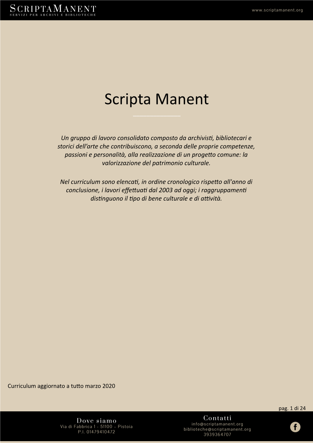 Scripta Manent ______