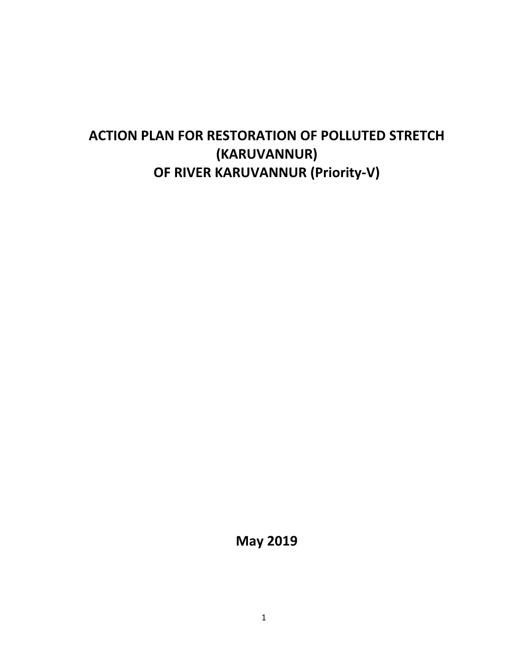 KARUVANNUR) of RIVER KARUVANNUR (Priority-V)