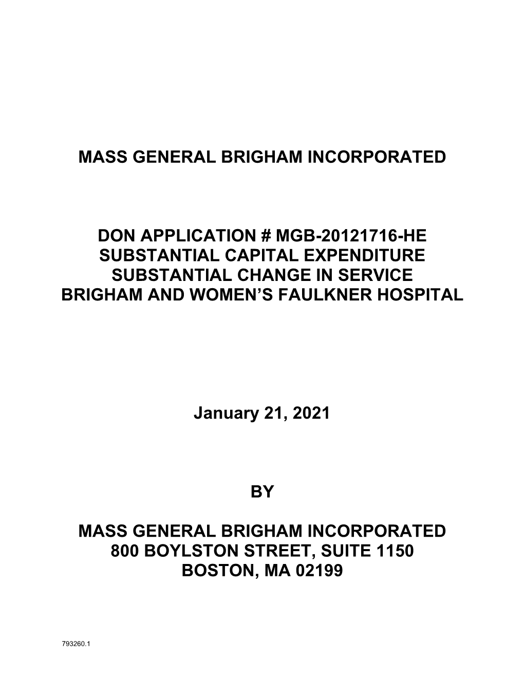 Mass General Brigham Incorporated