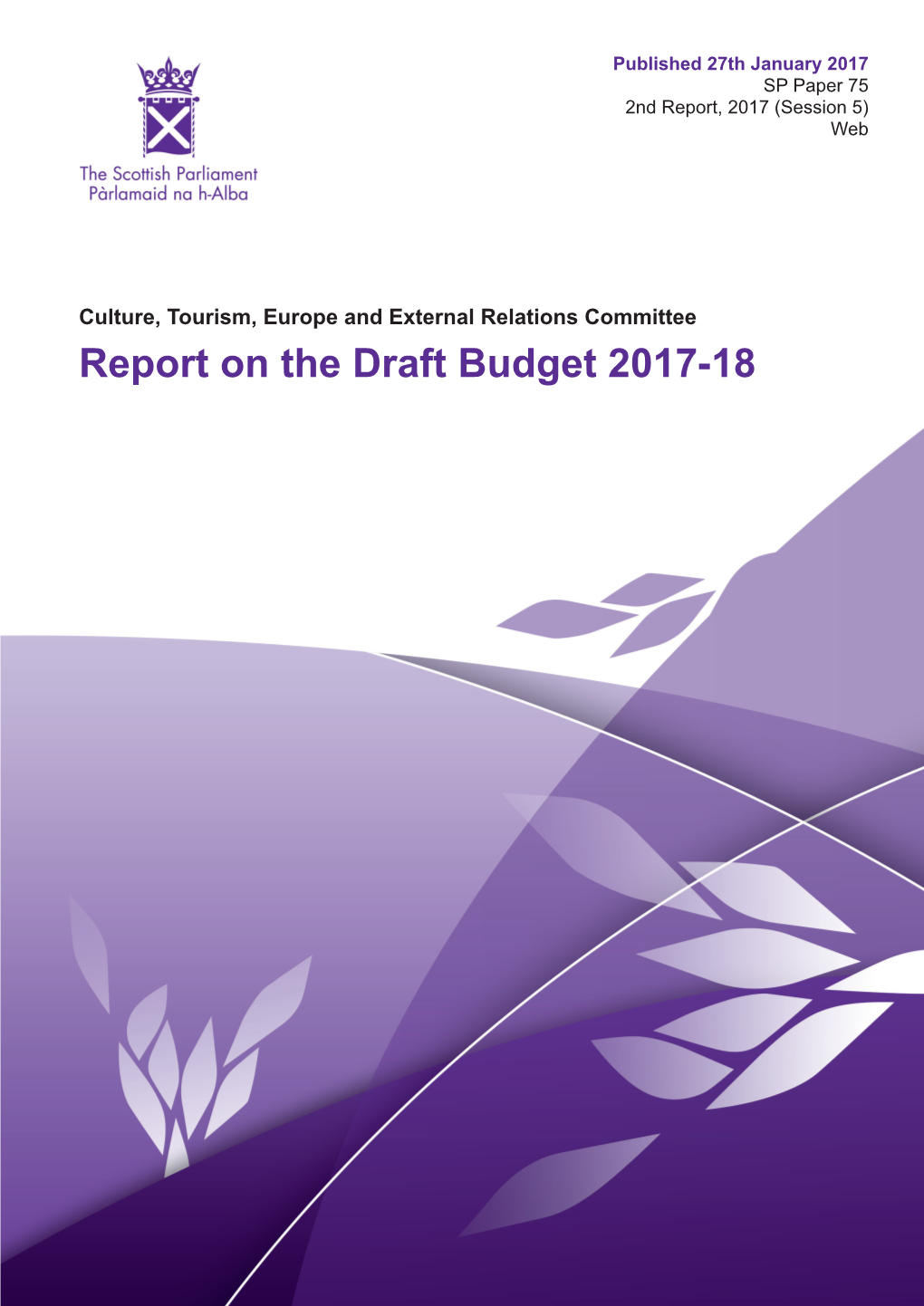 Report on the Draft Budget 2017-18