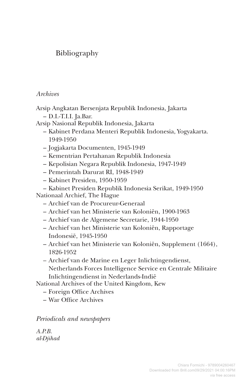 Bibliography