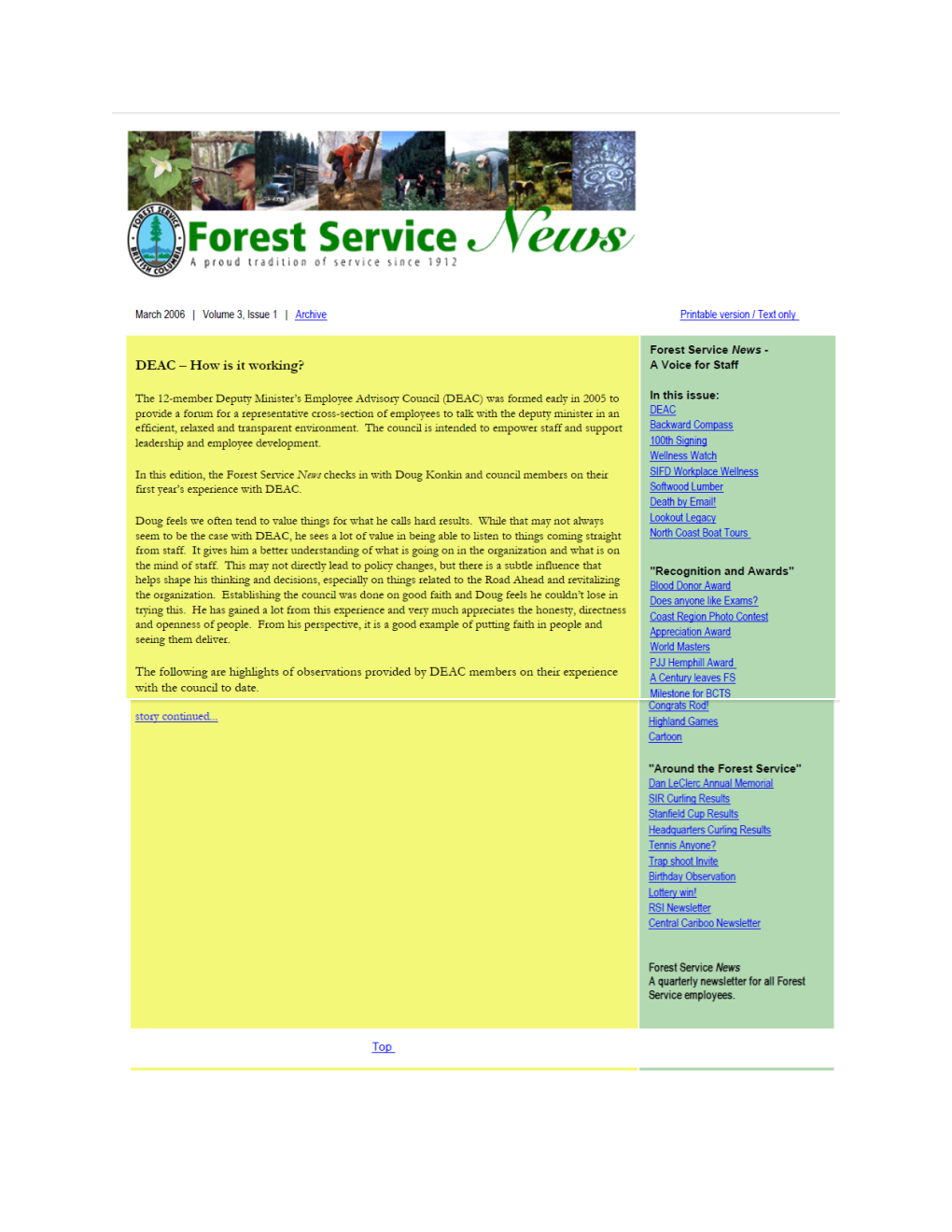Forest Service News