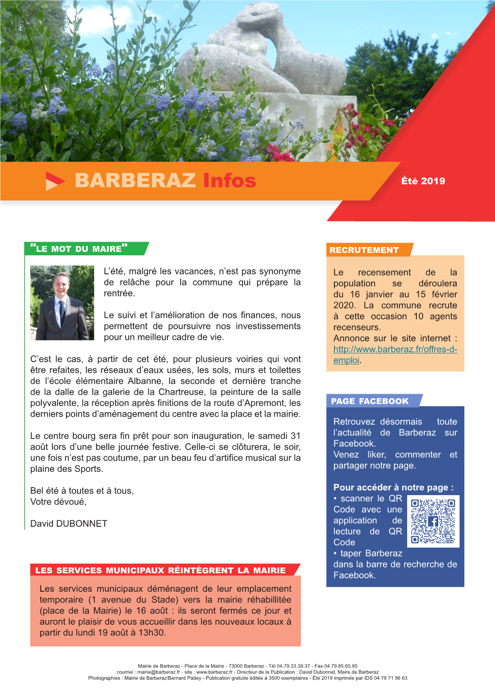 BARBERAZ Infos Été 2019