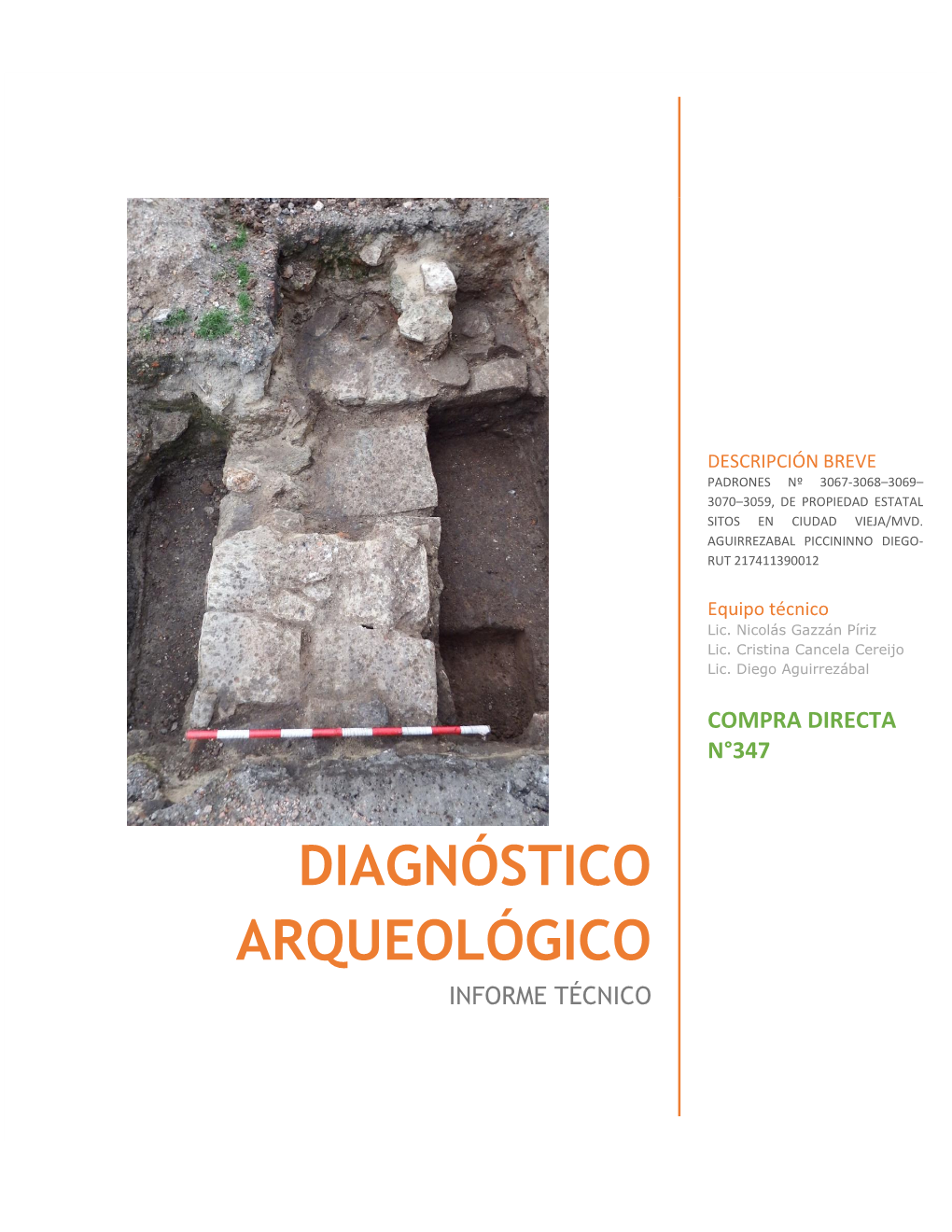 Diagnóstico Arqueológico Informe Técnico