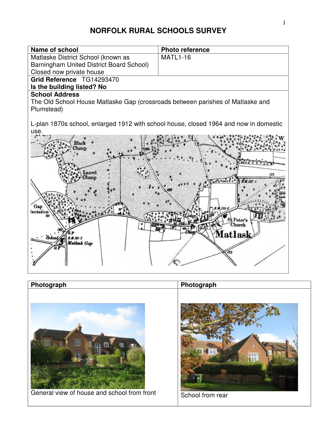 Norfolk Rural Schools Survey