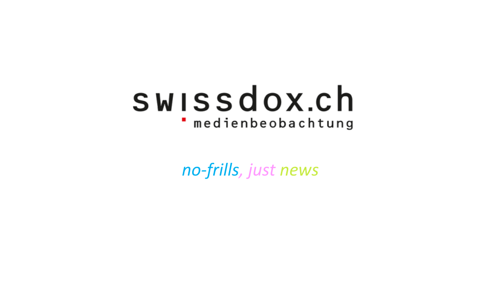 No-Frills, Just News Schweizer Medienarchiv