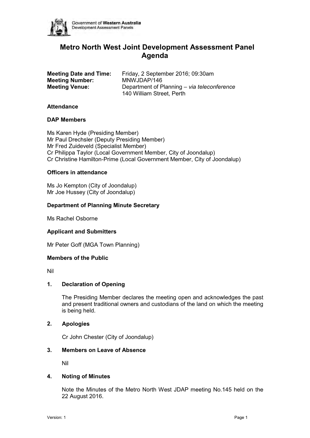 Meeting Agenda Template