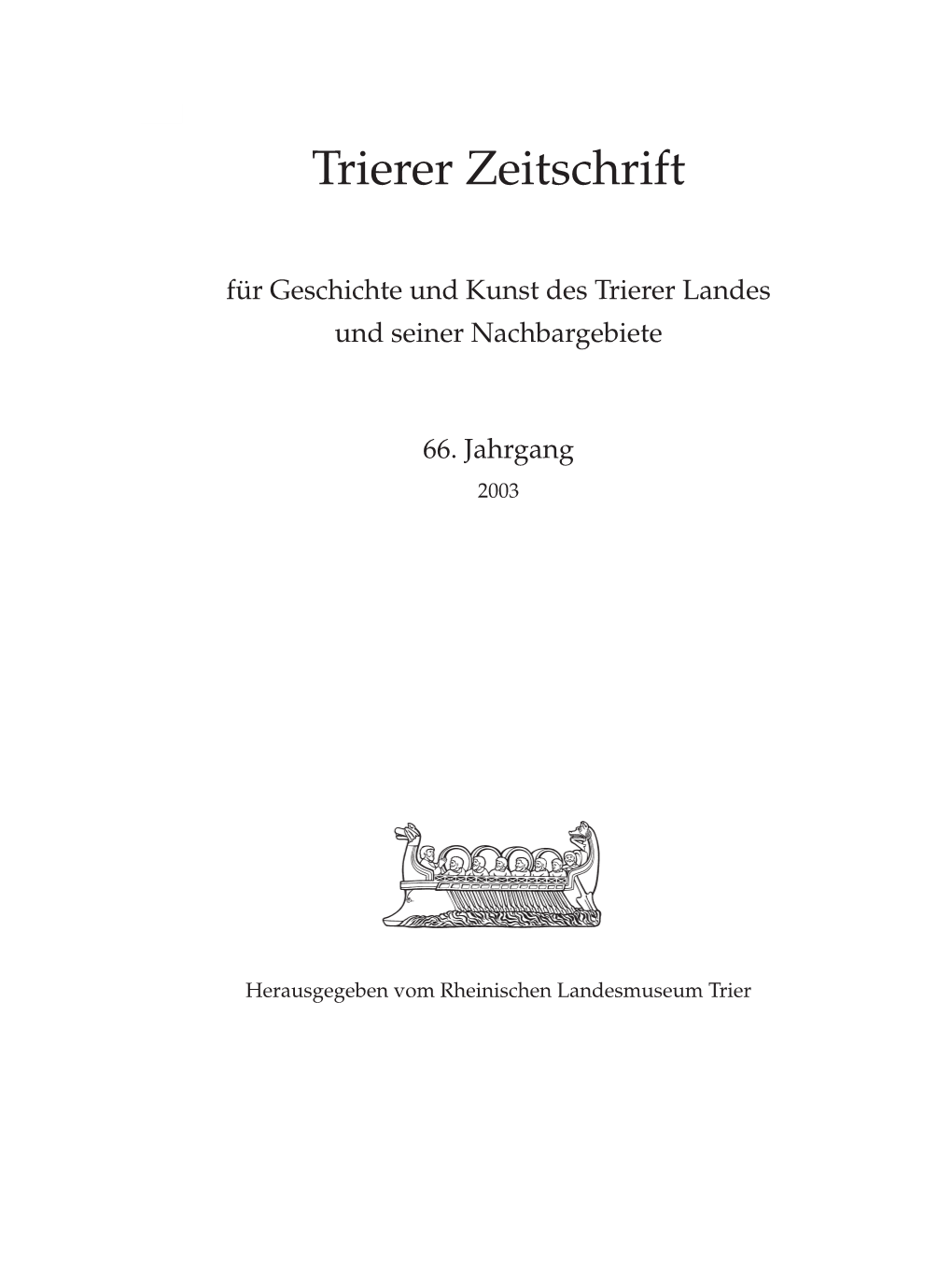 Trierer Zeitschrift