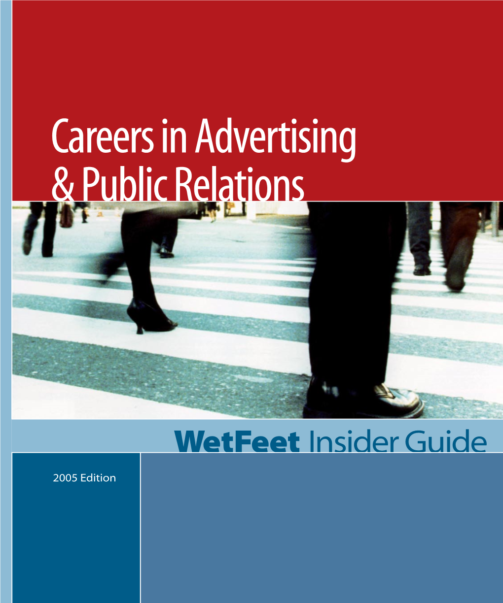 Careers in Advertising & Public Relations