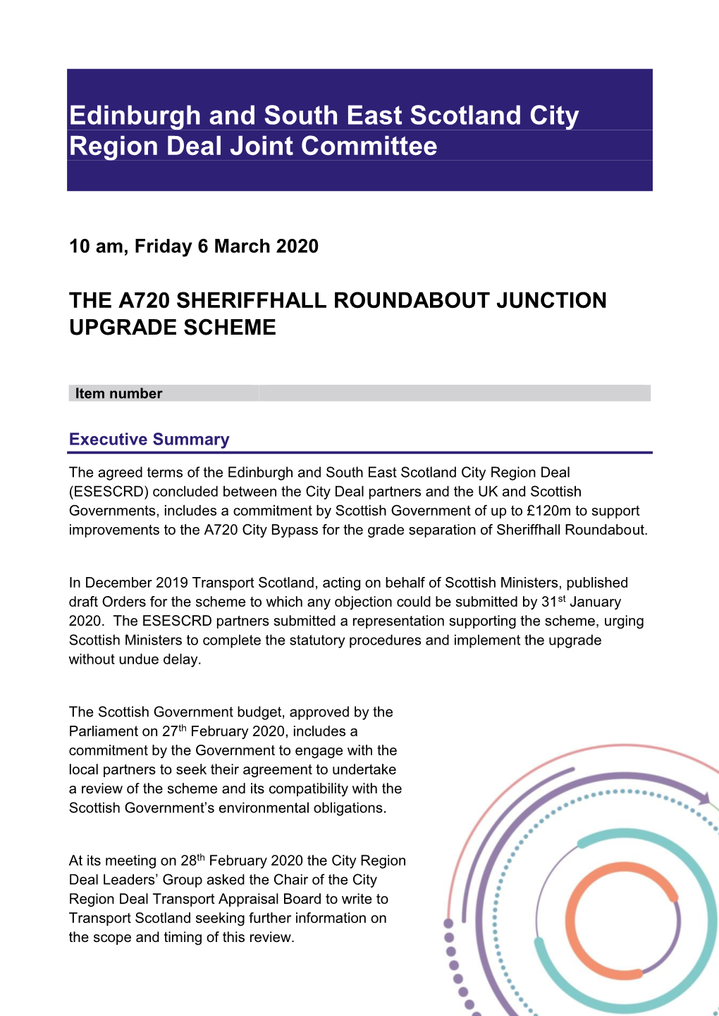 The A720 Sheriffhall Roundabout Junction Upgrade Scheme PDF