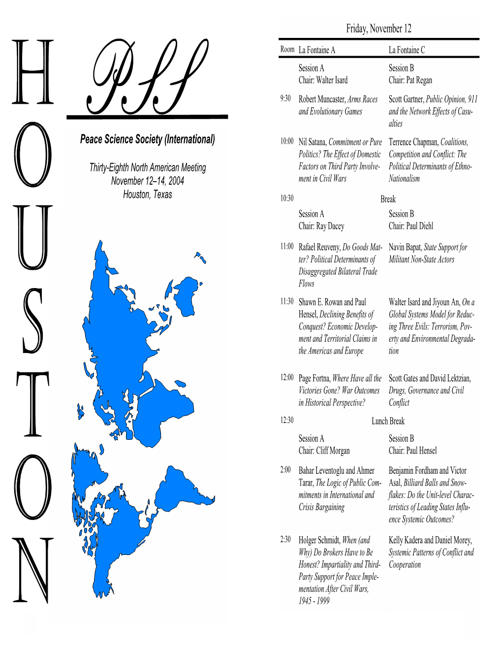 Final Houston Program For