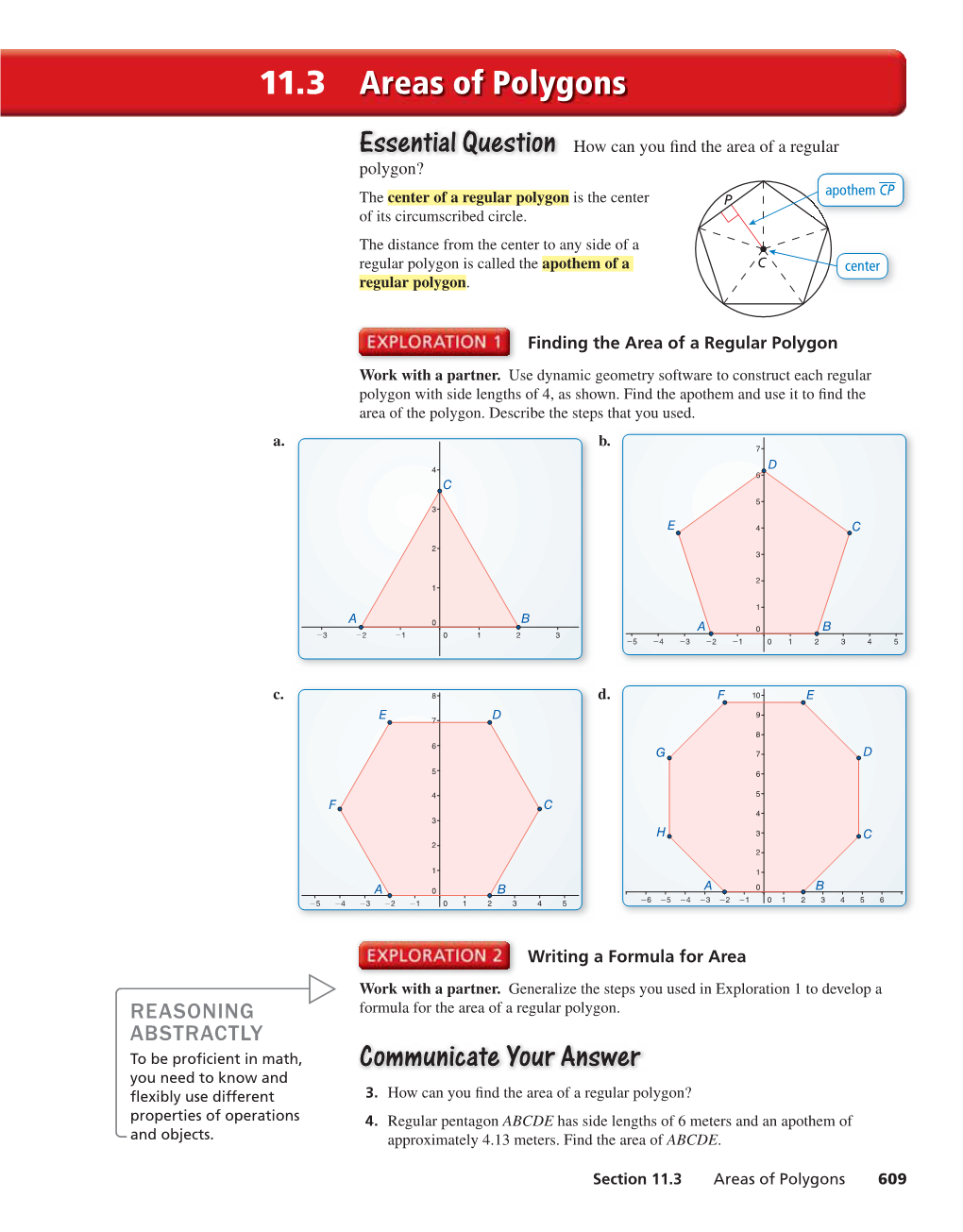 11.3 Areas of Polygons