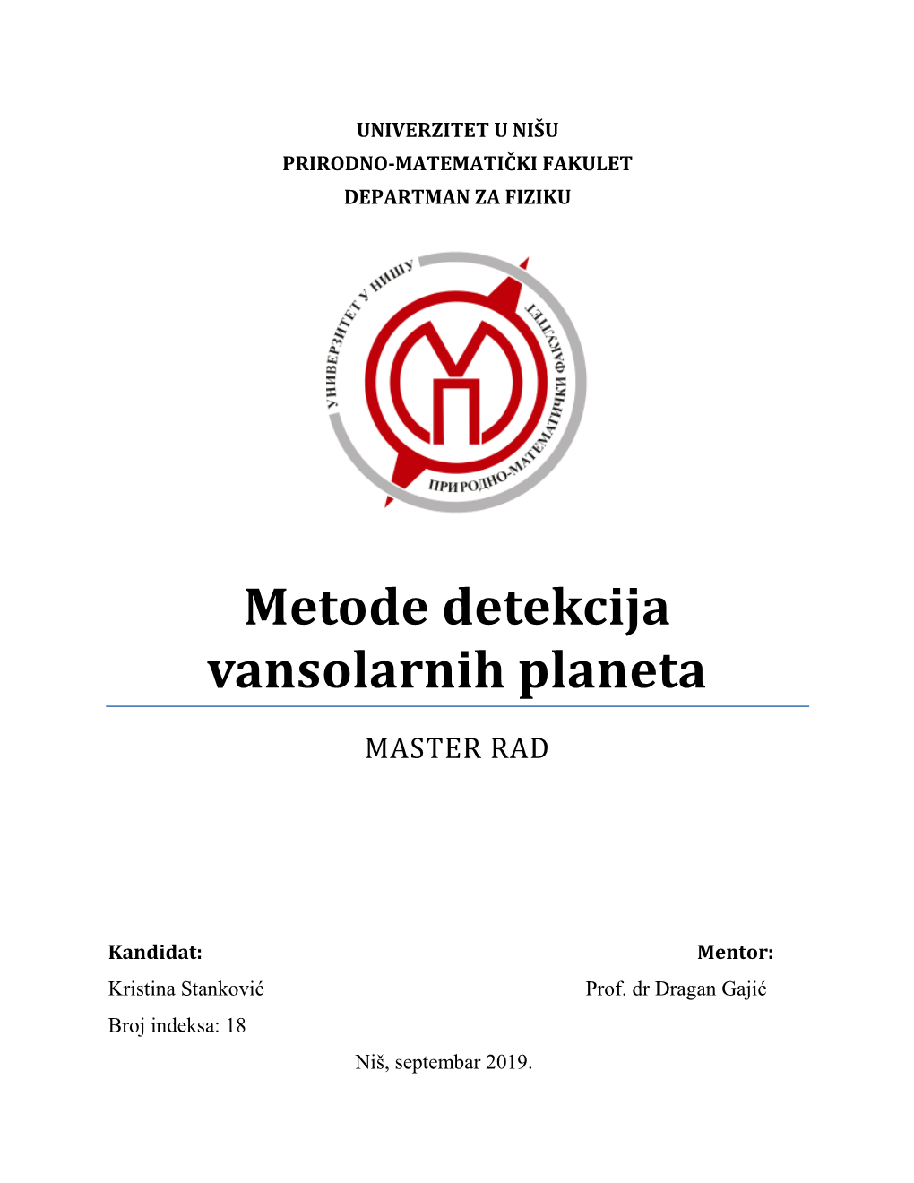 Metode Detekcija Vansolarnih Planeta