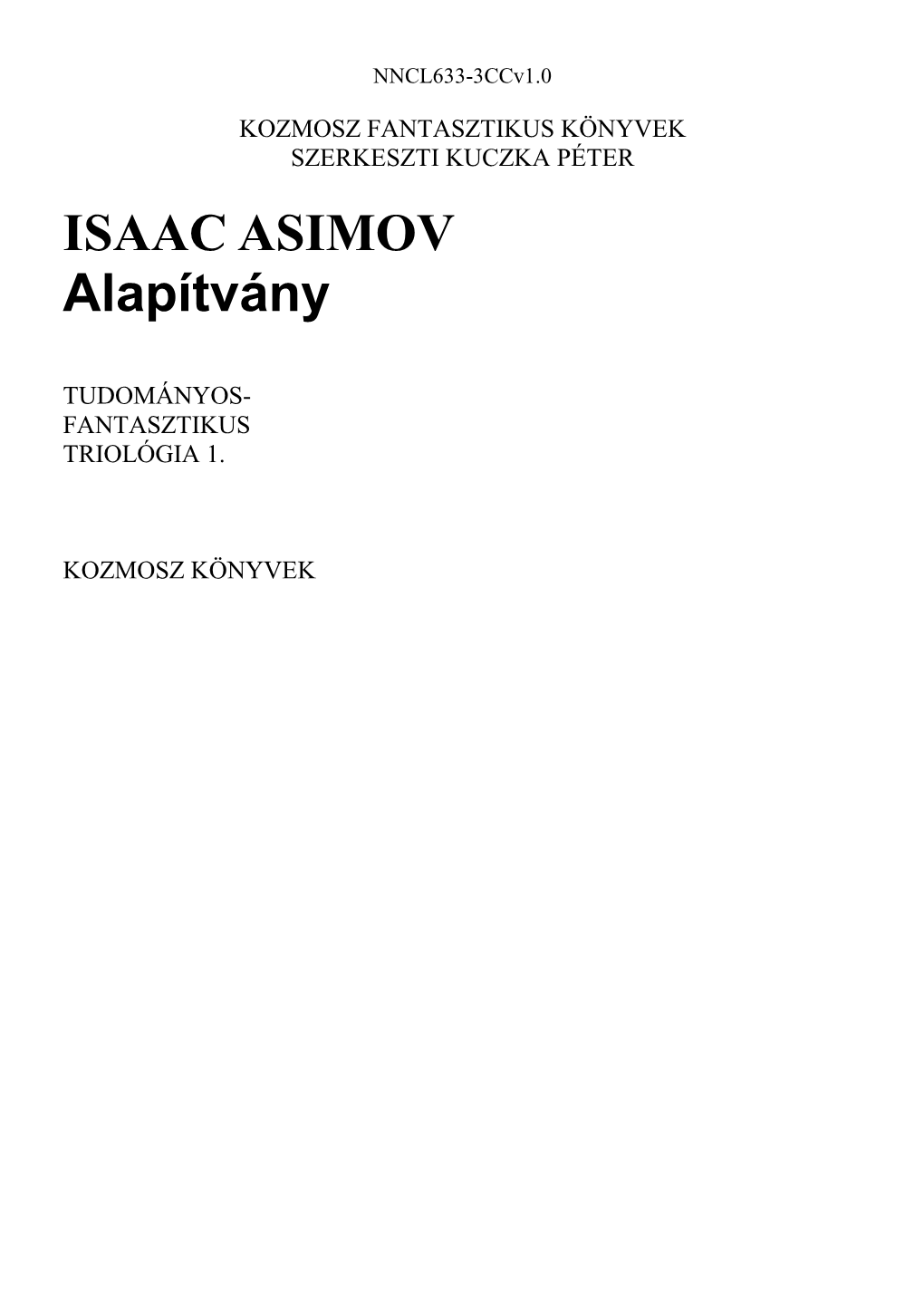 ISAAC ASIMOV Alapítvány