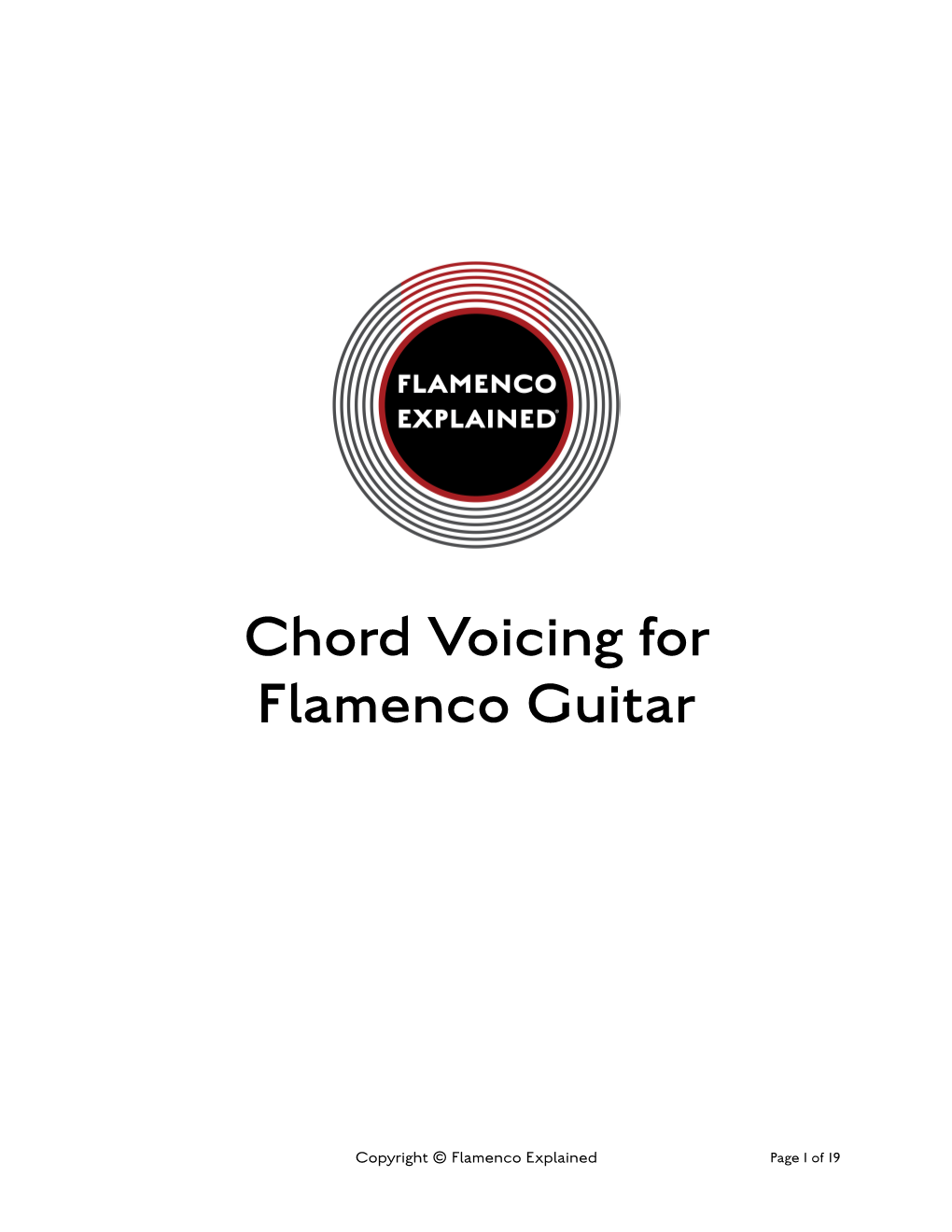 Chord Voicing for Flamenco Guitar