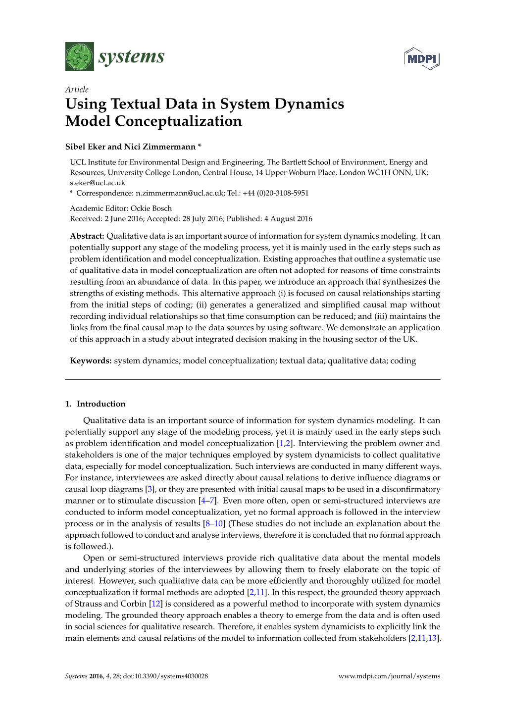 Using Textual Data in System Dynamics Model Conceptualization