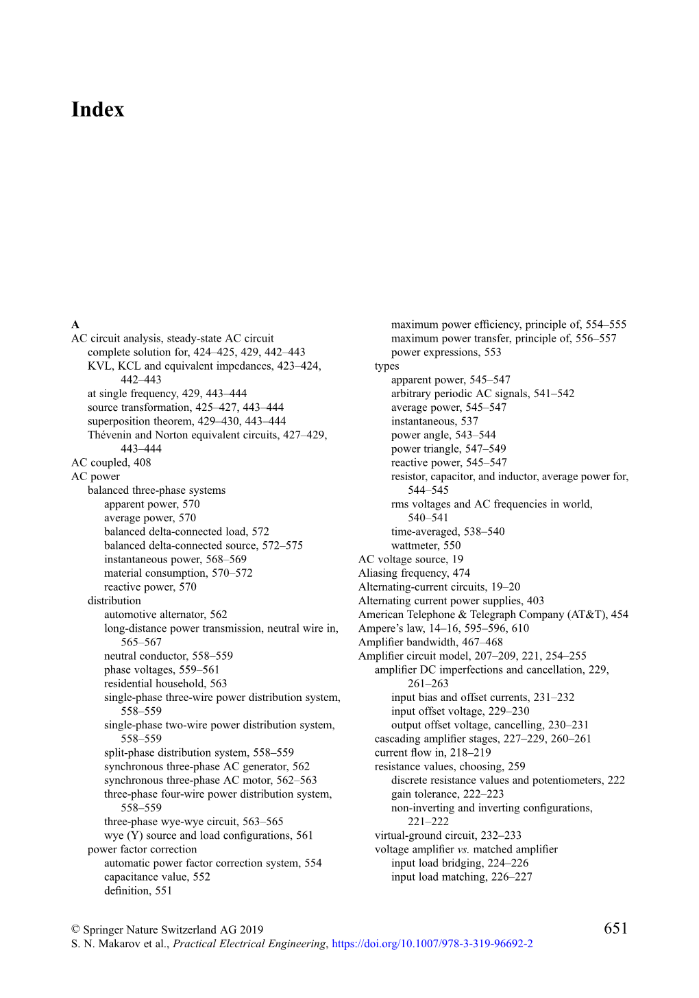 A AC Circuit Analysis, Steady-State AC Circuit Complete Solution For, 424