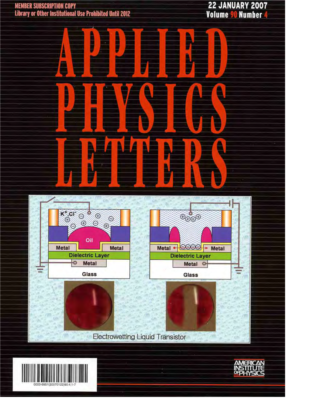 Liquid-State Field-Effect Transistors Using Electrowetting