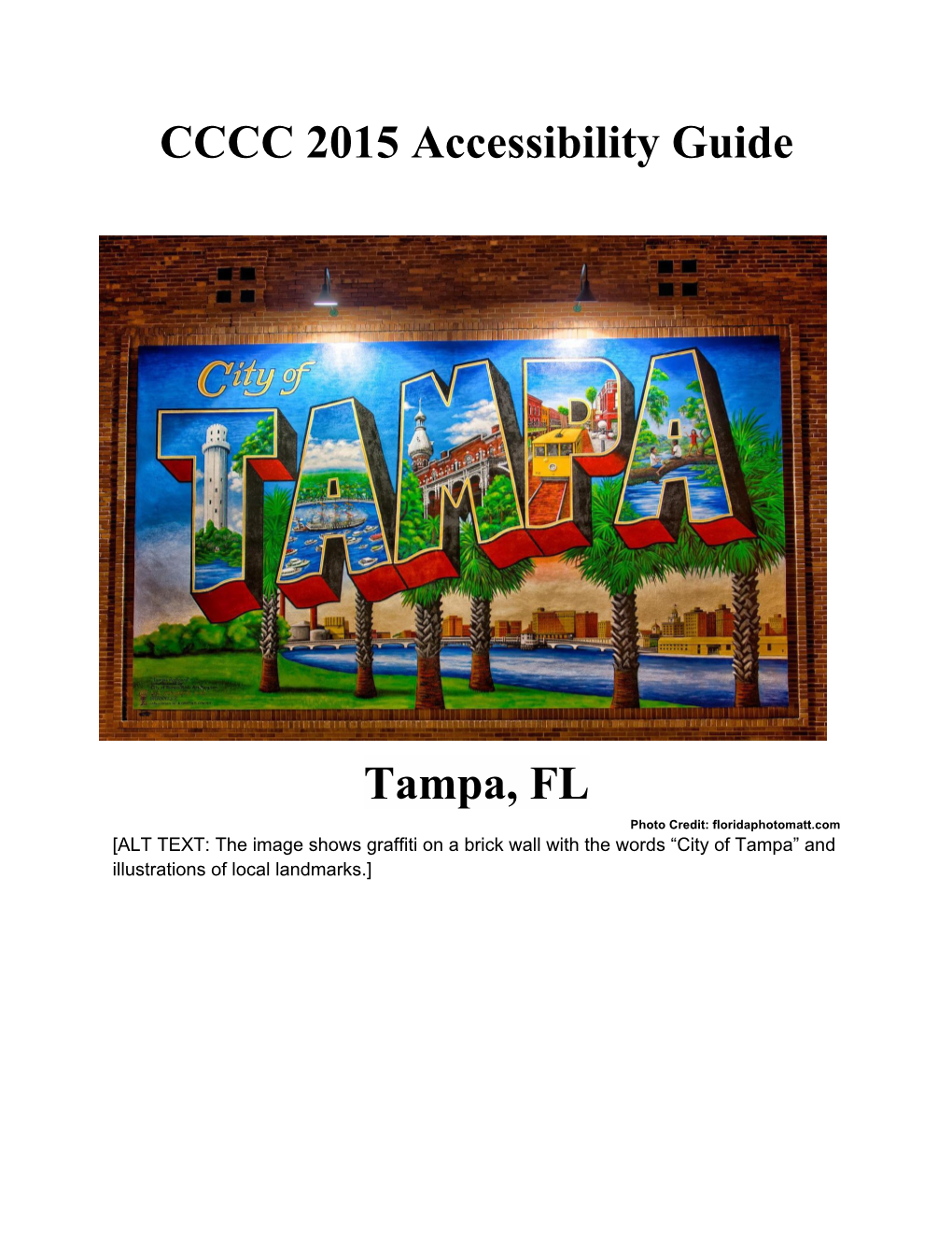CCCC Tampa Accessibility Guide
