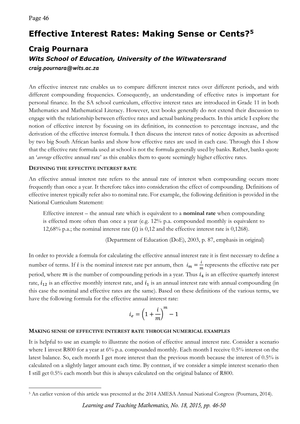 Effective Interest Rates: Making Sense Or Cents?5