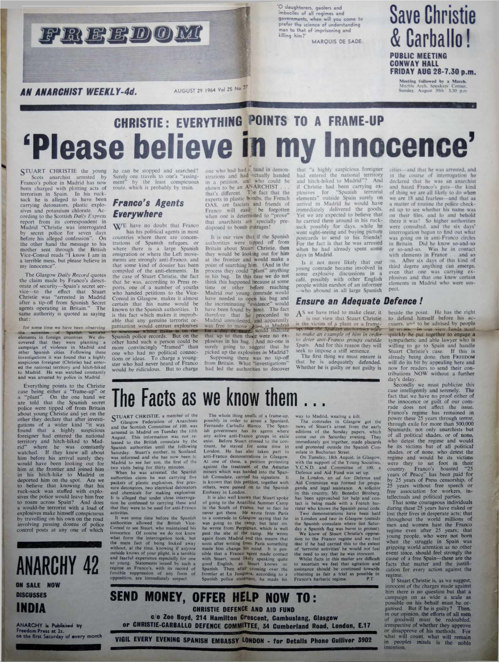 'Please Believe in My Innocence'