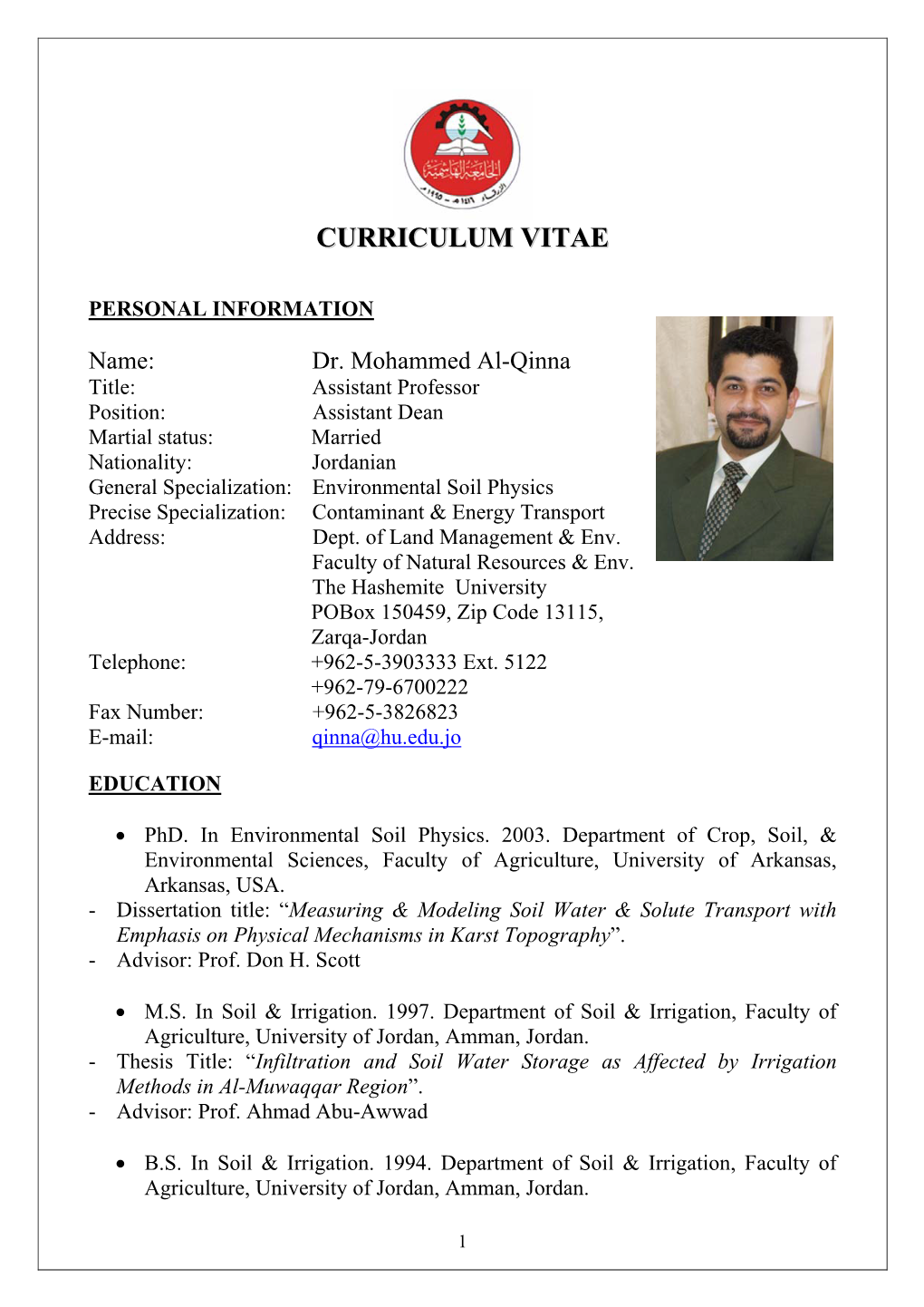 Curriculum Vitae