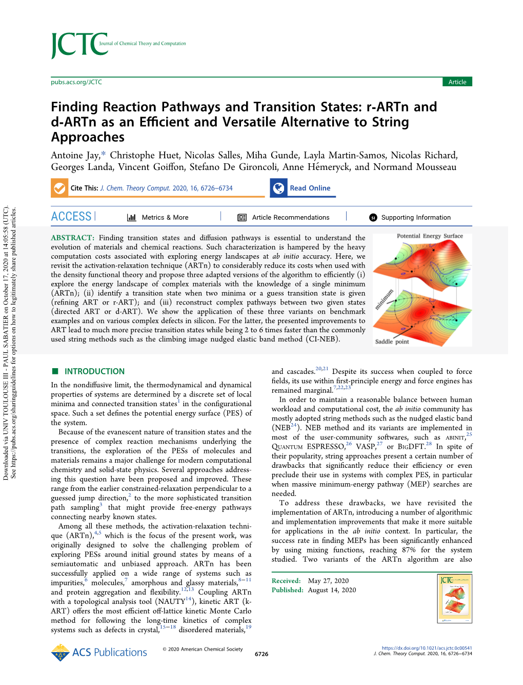 Finding Reaction Pathways and Transition