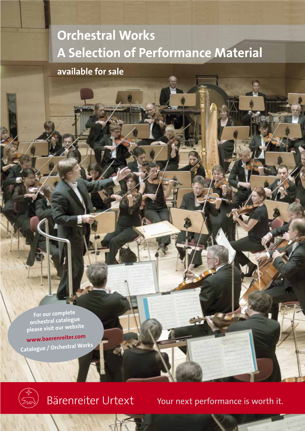 Orchestral Works a Selection of Performance Material Available for Sale