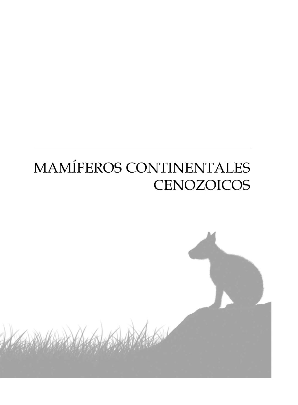 Mamíferos Continentales Cenozoicos