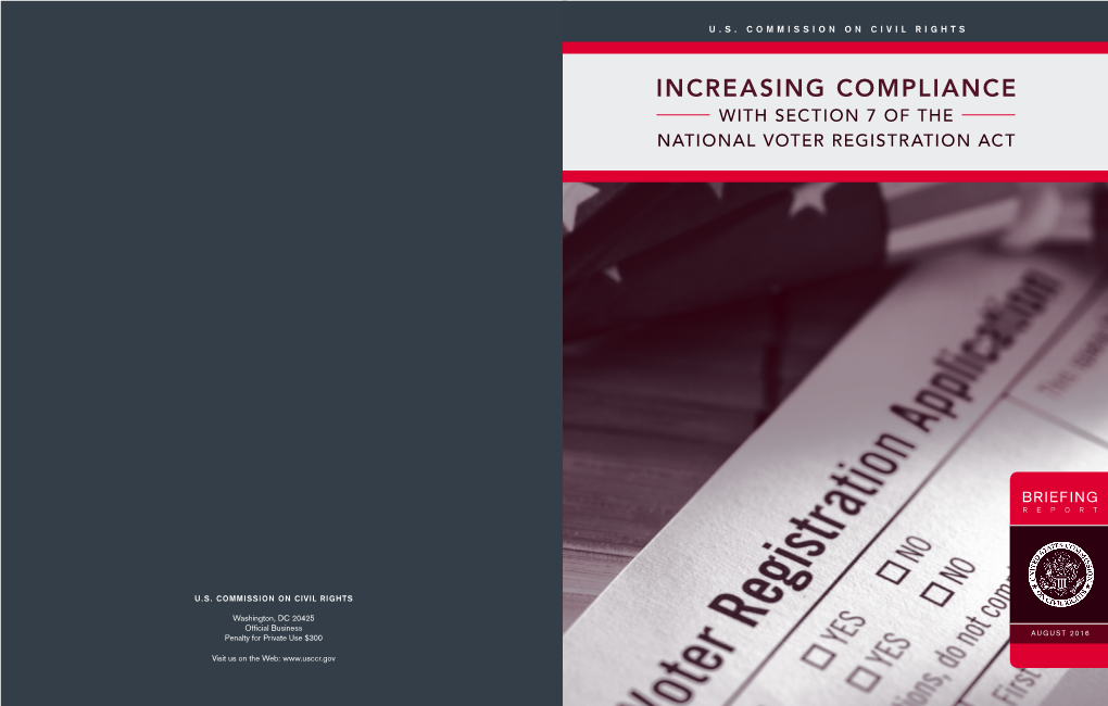 Increasing Compliance with Section 7 of the NVRA