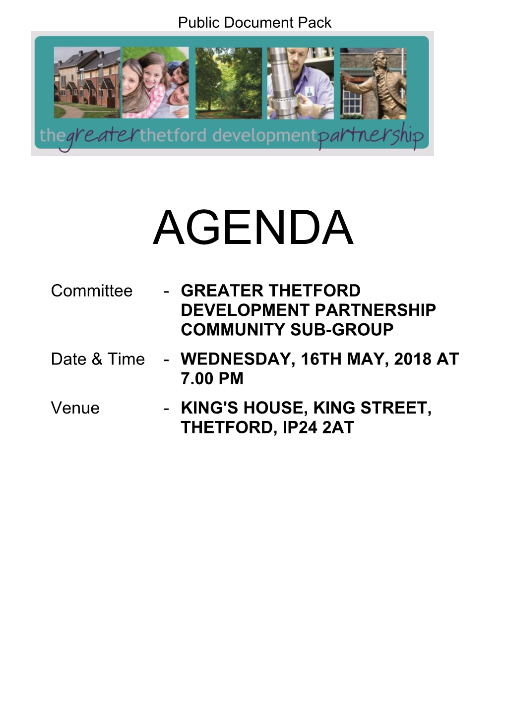 (Public Pack)Agenda Document for Greater Thetford Development