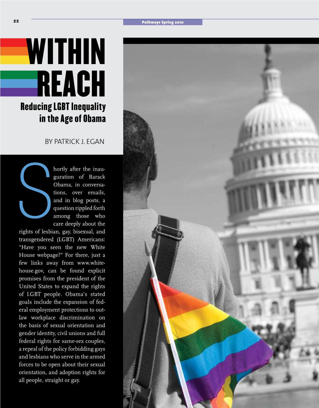 Within Reach: Reducing LGBT Inequality in the Age of Obama