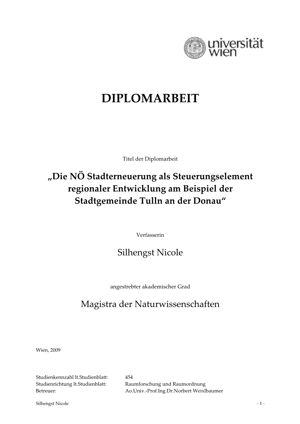 Diplomarbeit