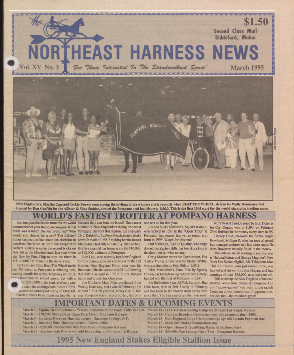 Northeast Harness News, March 1995