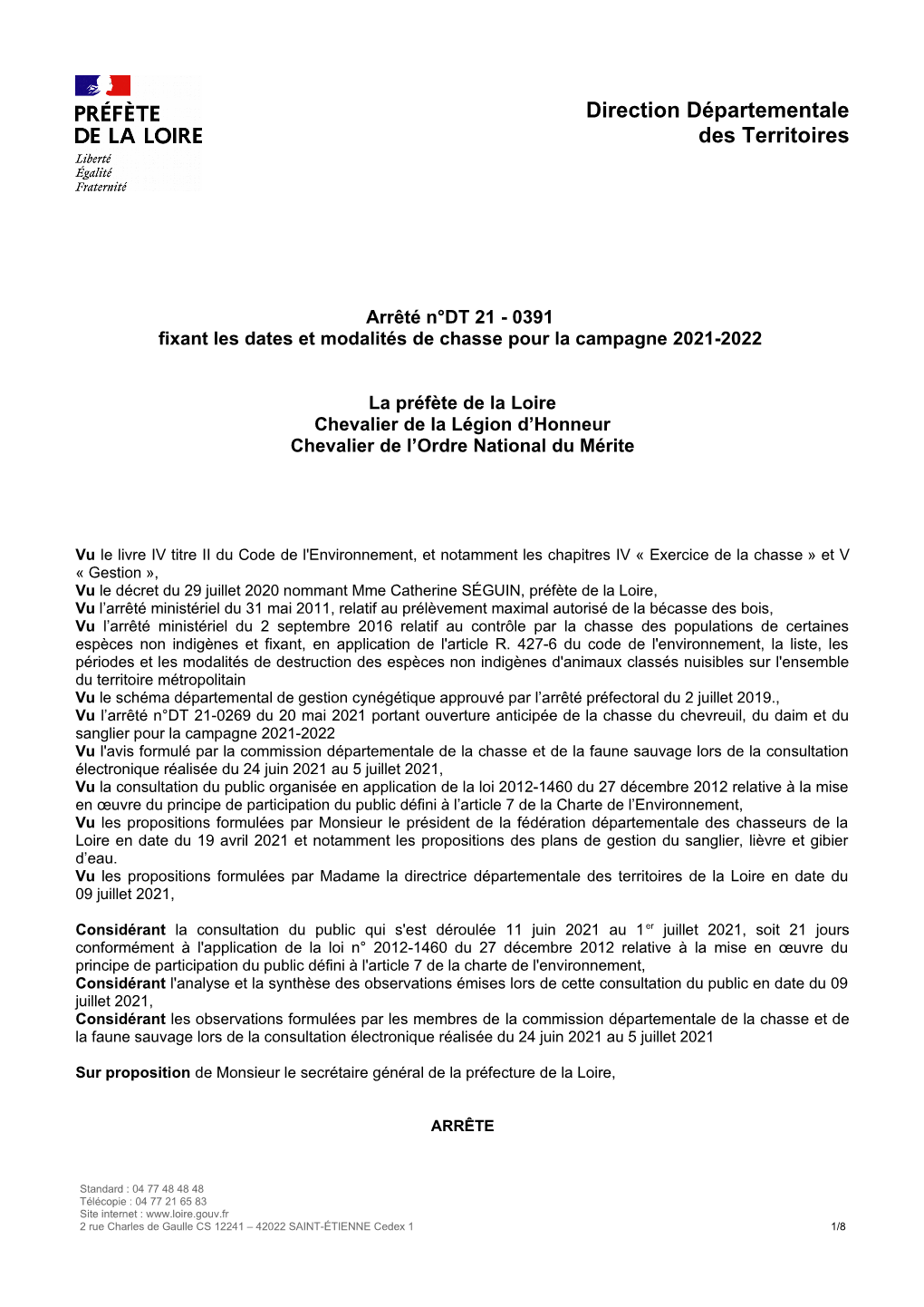 Direction Départementale Des Territoires