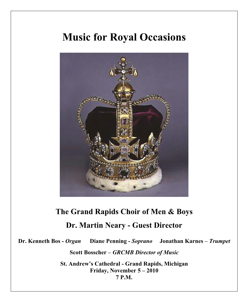 Music for Royal Occasions