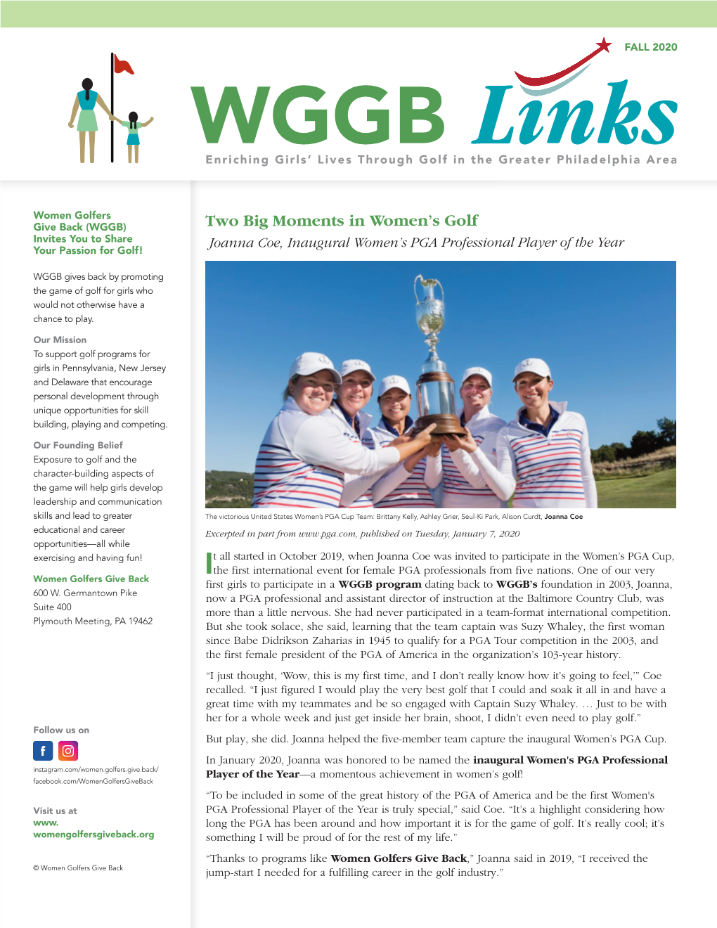 2020 WGGB Newsletter