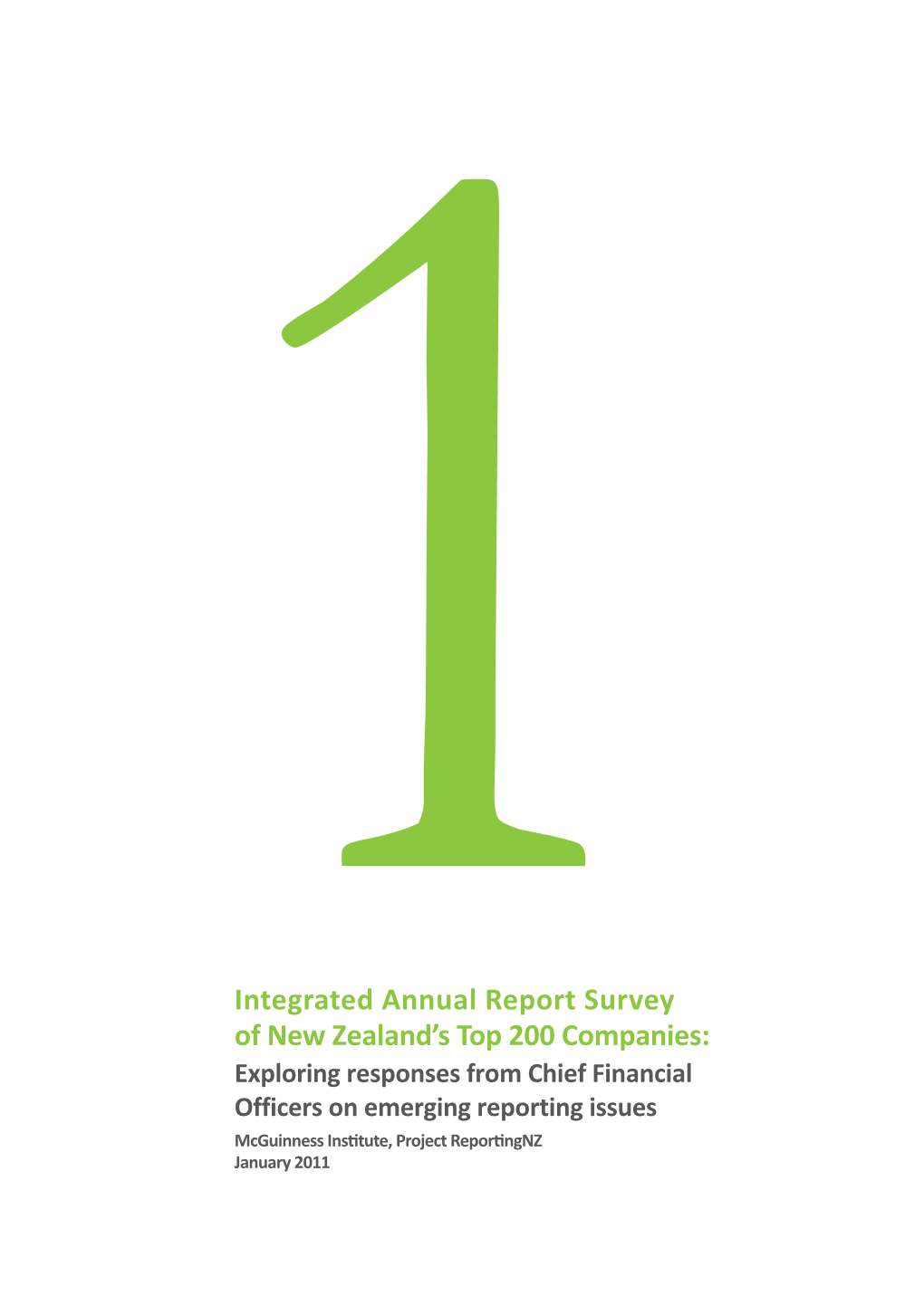 Integrated Annual Report Survey of New Zealand's Top 200 Companies